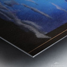 Santas Home for the Evening Metal print