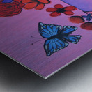 Abstract Pink Desert Skull Metal print