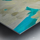 vanilla turquoise Metal print