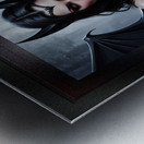 The Vampire Queen In The Black Forest Mesmerizing AI Concept Art by Xzendor7 Metal print