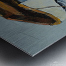 White Rowboat at anchor Metal print