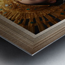 The Glamorous Golden Concubine Of Thelous Gorgeous AI Concept Art Portrait by Xzendor7 Metal print