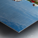 Crashing Waves at Nubble Lighthouse in Southern Maine Metal print