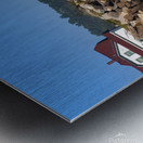 Breaking Waves Along Rocky Shoreline by Portsmouth Harbor Light in New Hampshire Metal print