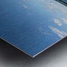 Bristol Ferry Lighthouse at Low Tide in Northern Rhode Island Metal print