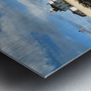 Seaweed Covered Rocky Shore at Watch Hill Light At Low Tide in Rhode Island Metal print