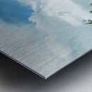 Great Captain Island Lighthouse on Hilltop in Connecticut Metal print