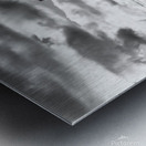 Haunted Middleground Stratford Shoal Lighthouse in Connecticut -B&W Metal print