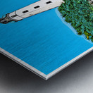 Rustic London Harbor Lighthouse Tower in Connecticut - Illus. Metal print