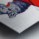 Vintage Arizona Wildcat Band Cartoon Art Metal print