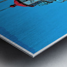 West Quoddy Head Light Striped Tower in Down East Maine - Illus. Metal print