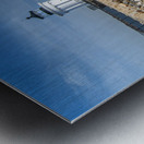 Breakwater Leads to Portland Breakwater Bug Light in Maine Metal print