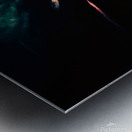 Burning Night Sky Metal print