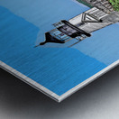 Brant Point Light Overlooking Nantucket Harbor in Massachusetts -Illus. Metal print