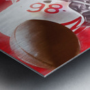 wisconsin football art remix  Metal print