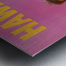 vintage hawaii travel poster art Metal print