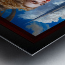 Olynpia Amongst The Grandeur Of Olympus Captivating AI Concept Art Portrait by Xzendor7 Metal print