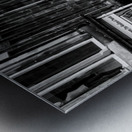 the royal mile old town edinburgh  panoramic 4664 Metal print