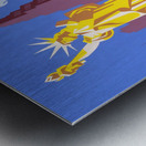 vintage new york travel poster art Metal print