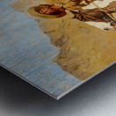 frederic remington the scout old west art Metal print