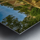 Tranquil Charm: Riverside Glimpse of Castle Combe Metal print