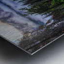 Misty Tranquility: Honeymoon Lakes Dawn Symphony. Metal print