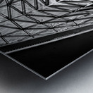 Frankfurt MyZeil Architecture in Black and White Metal print