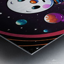 Space Snowman Metal print