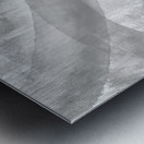 Grey  Loops Abstract II Metal print