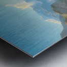 Sailing in a boat Metal print