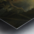 Returning home from work Metal print