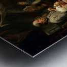 The familly round the death bed of their ancestor Metal print