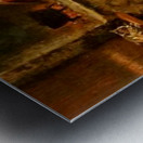 A couple working toghether Metal print