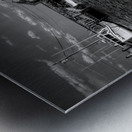 Virginia Crab Shack in Black and White Metal print