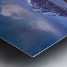 Lofoten Reine Water Mountain Landscape Metal print