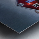 Lofoten Islands Christmas Red House Metal print