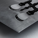 downtown houston texas skyline  vertical 3272 Col Metal print