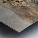 1910 couple on stagecoach george hand wright Metal print