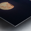Moon Breaking Through Metal print