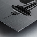 seattle skyline  vertical 2686 Goodwill 13k Metal print