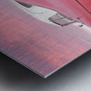 Pink Cadollac Tail Fins at Sunset Metal print