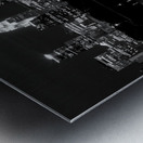 minneapolis skyline at night  horizontal 1681 Ant Metal print