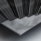 sides of IDS building  square 1712 Prise 13k Metal print