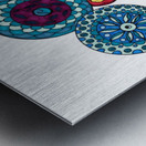 Multi Fleurs Metal print
