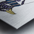 Purple Penguin Metal print