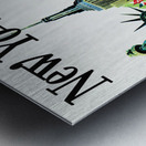 1973 delta air lines in new york ad Metal print