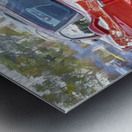2010 Red C6 Corvette Grand Sport X 6 Metal print