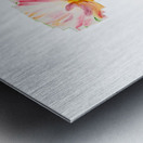 Watercolor Flower Minimalism PNG 13 Metal print