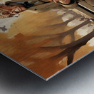  features an goofy looking anthropomo Metal print