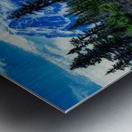 Icy Tranquility: Winter Scene at Picture Lake Metal print